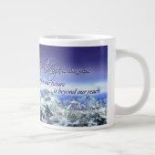 Donald Trump Inspirerend Quote Eagle & Mountains Grote Koffiekop (Rechts)