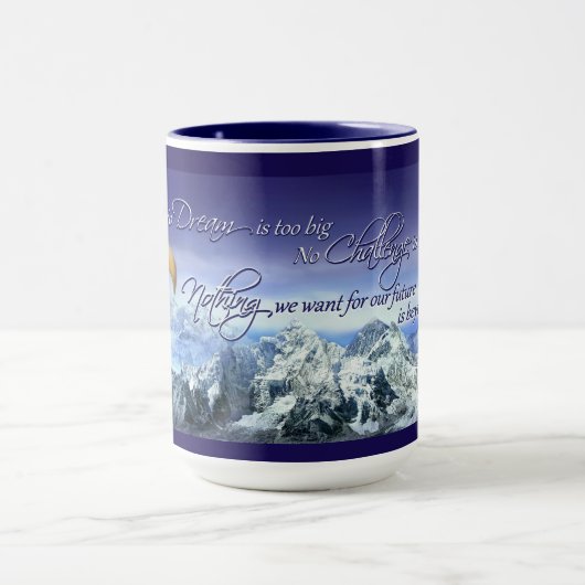 Donald Trump Inspirerend Quote Eagle & Mountains Mok (Midden)