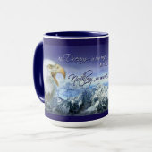 Donald Trump Inspirerend Quote Eagle & Mountains Mok (Voorkant links)