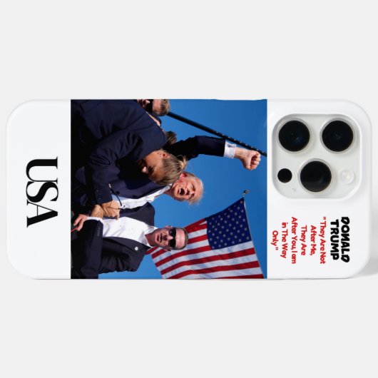 Donald Trump iPhone Case (Achterkant (horizontaal))