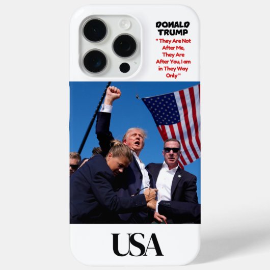 Donald Trump iPhone Case (Achterkant)