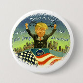 Donald Trump is cuckoo Ronde Button 7,6 Cm (Voorkant)