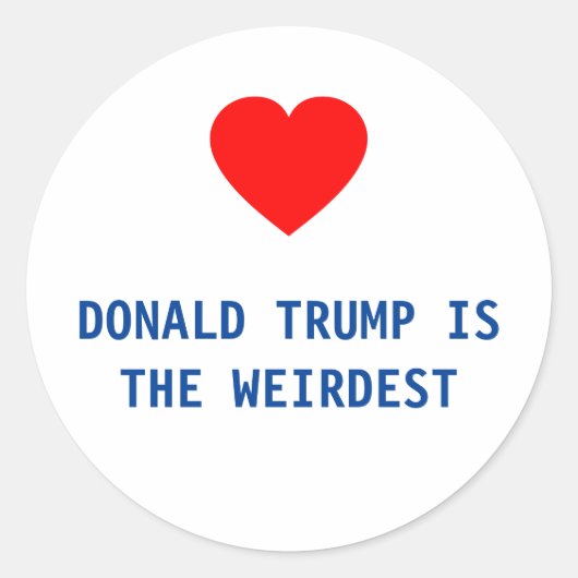 DONALD TRUMP IS DE RAARSTE STICKER (Voorkant)