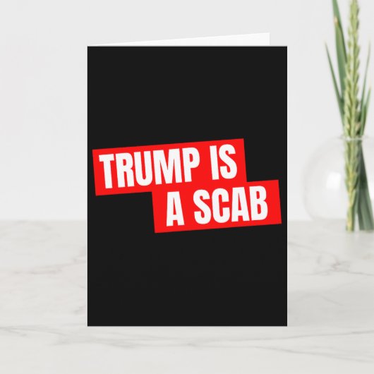 Donald Trump Is Een Schorpioen Kaart (Voorkant)