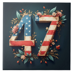 Donald Trump is het 47ste president van de Verenig Tegeltje