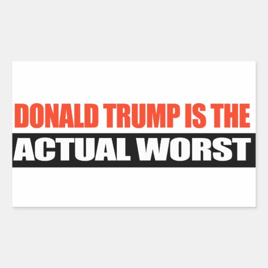 Donald Trump is het meest effectieve middel -.png Rechthoekige Sticker (Voorkant)