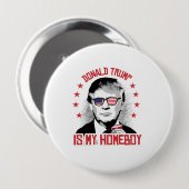 Donald Trump is mijn Homeboy Ronde Button 4,0 Cm (Voorkant /achterkant)