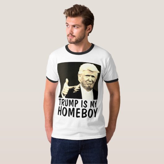 DONALD TRUMP IS MIJN HOMEBOY T-shirts (Voorkant volledig)