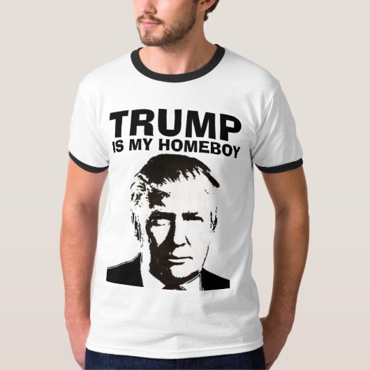 DONALD TRUMP IS MIJN HOMEBOY T-SHIRTS 2020! (Voorkant)
