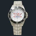 Donald Trump is mijn President 2024 Horloge<br><div class="desc">Laat je trots horen op het Donald Trump Is My President 2024 T-shirt! Ontworpen met gewaagde, patriottische graphics, is dit T-shirt perfect voor het tonen van steun tijdens het verkiezingsseizoen 2024. Gemaakt van zacht, hoogwaardig materiaal, het is comfortabel voor rally's, evenementen of alledaagse draag. Verkrijgbaar in verschillende maten, dit shirt...</div>