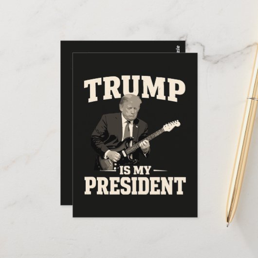 Donald Trump Is Mijn President Briefkaart (Voorkant / Achterkant in situ)