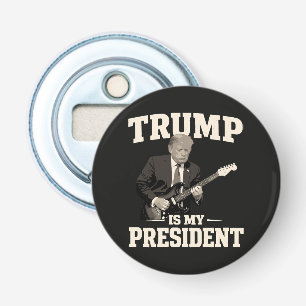 Donald Trump Is Mijn President Button Flesopener