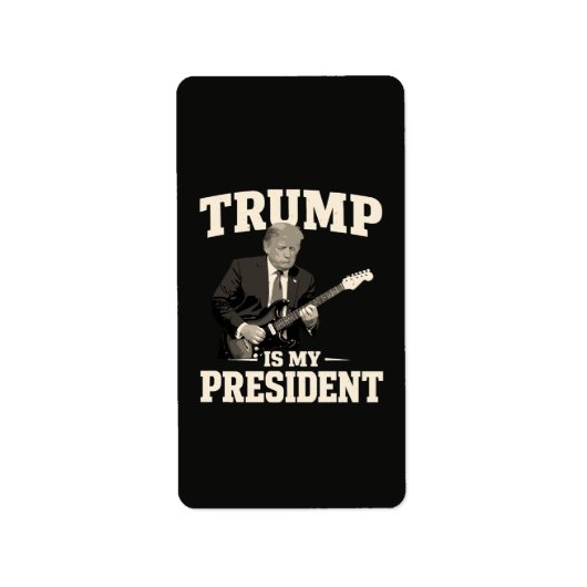 Donald Trump Is Mijn President Etiket (Voorkant)