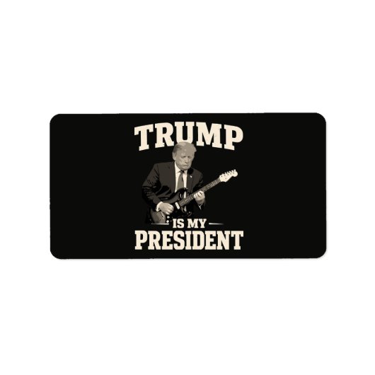 Donald Trump Is Mijn President Etiket (Voorkant)