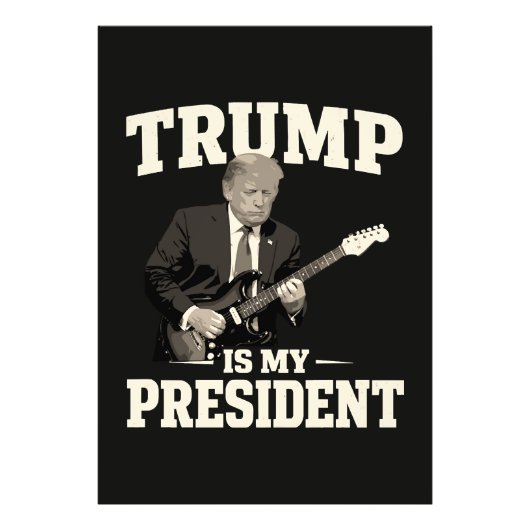 Donald Trump Is Mijn President Foto Afdruk (Voorkant)