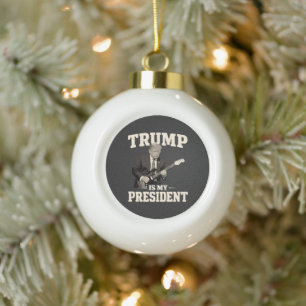 Donald Trump Is Mijn President Keramische Bal Ornament
