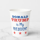 Donald Trump is mijn President Papieren Bekers (Achterkant)