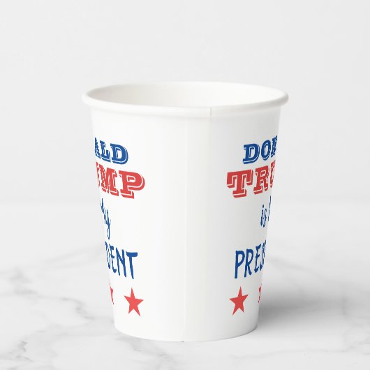 Donald Trump is mijn President Papieren Bekers (Rechts)