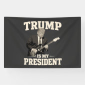 Donald Trump is mijn president Spandoek (Horizontaal)