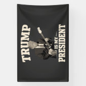 Donald Trump is mijn president Spandoek (Verticaal)