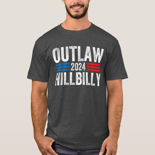 Donald Trump J.D. Vance Outlaw Hillbilly T-shirt (Voorkant)