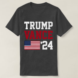 Donald Trump JD Vance 2024 Amerikaanse vlag T-shirt