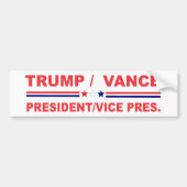 Donald Trump JD Vance 2024 Bumpersticker (Voorkant)
