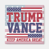 Donald Trump JD Vance 2024 Houd Amerika Groot Magneet (Voorkant)