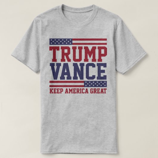 Donald Trump JD Vance 2024 Houd Amerika Groot T-shirt (Design voorkant)