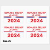 Donald Trump JD Vance 2024 Rechthoekige Sticker (Vel)