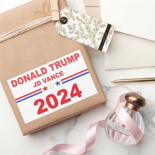 Donald Trump JD Vance 2024 Rechthoekige Sticker (Geschenken)