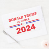 Donald Trump JD Vance 2024 Rechthoekige Sticker (Envelop)