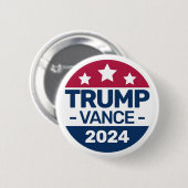 Donald Trump JD Vance 2024 Republikeinse president Ronde Button 5,7 Cm (Voorkant /achterkant)