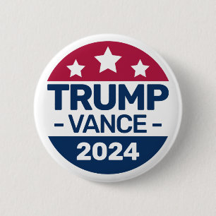 Donald Trump JD Vance 2024 Republikeinse president Ronde Button 5,7 Cm