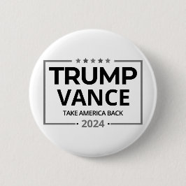 Donald Trump JD Vance 2024 Ronde Button 5,7 Cm