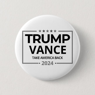 Donald Trump JD Vance 2024 Ronde Button 5,7 Cm