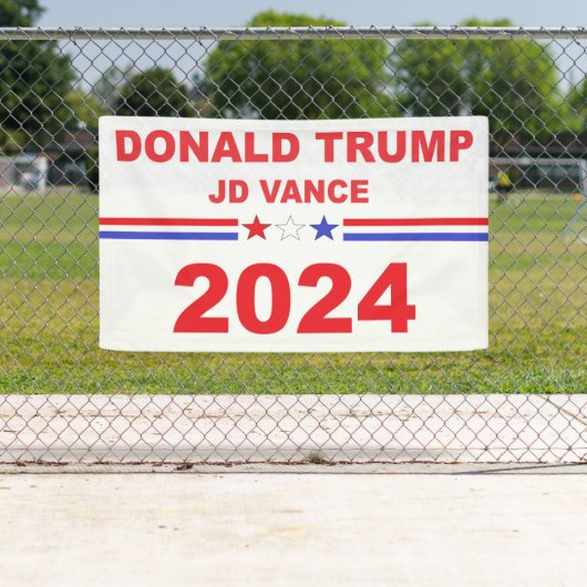 Donald Trump JD Vance 2024 Spandoek (Insitu)