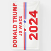 Donald Trump JD Vance 2024 Spandoek (Verticaal)