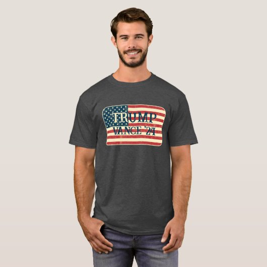 Donald Trump JD Vance 2024 T-shirt (Voorkant volledig)