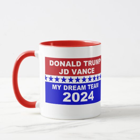 Donald Trump JD Vance Mijn Droom Team 2024 Mok (Links)