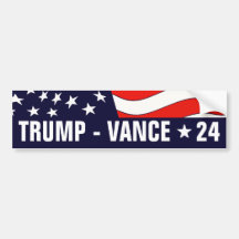 Donald Trump JD Vance President 24 Bumpersticker