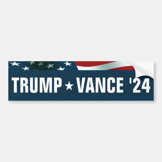 Donald Trump JD Vance President 24 Bumpersticker (Voorkant)