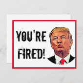 Donald Trump, je bent bang! Briefkaart (Voorkant / Achterkant)