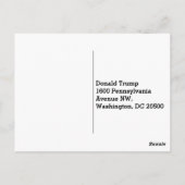 Donald Trump, je bent bang! Briefkaart (Achterkant)