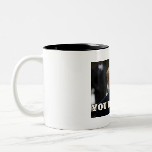 Donald Trump, je bent bang! Mok (Links)