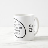 Donald Trump - je bent gefireerd Koffiemok (Voorkant rechts)