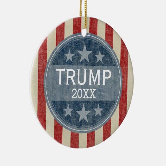 Donald Trump - Je kunt datum veranderen in 2020 Keramisch Ornament (Rechts)