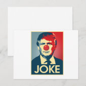 Donald Trump JOKE — Anti-Trump 2016 - Briefkaart (Voorkant / Achterkant)