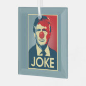 Donald Trump JOKE — Anti-Trump 2016 - Glas Ornament (Voorkant links)