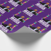 DONALD TRUMP-KAART VOOR WEEKBAAR Kerstmis Cadeaupapier (Hoek)